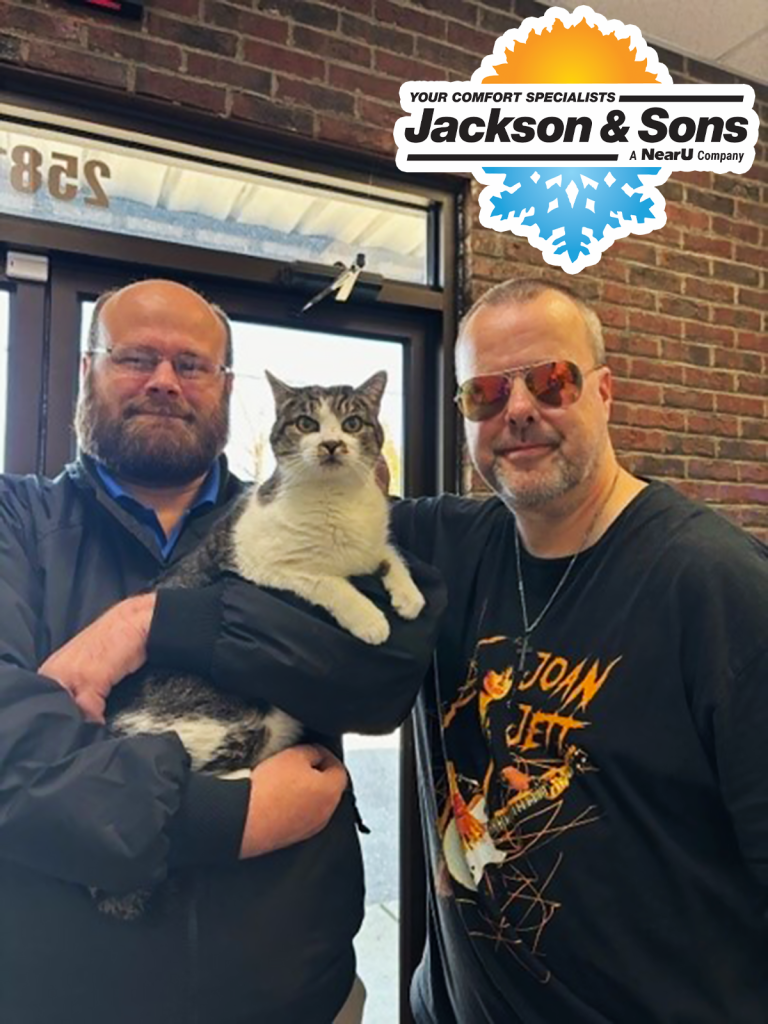 Jeff and Graham with Baba - Jackson & Sons Pet of the Week