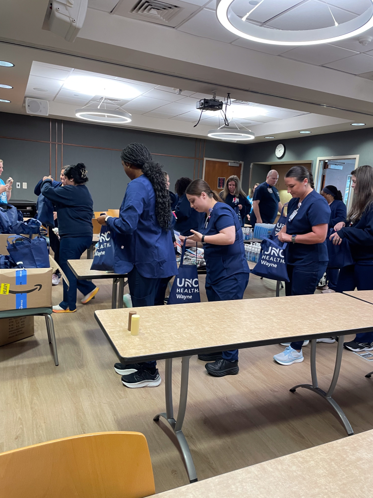 UNC Health Wayne-New Nurses Assembling Kits