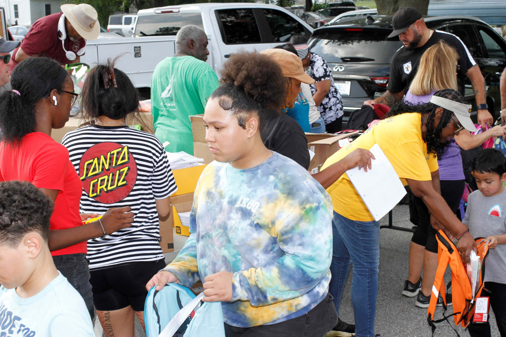 FIC Book Bag give away event